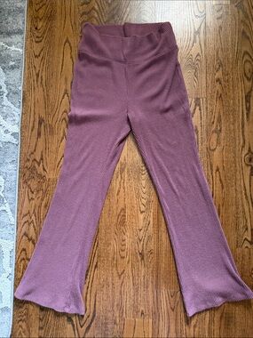 wild fable Ribbed Flare Leggings in Mauve Pink